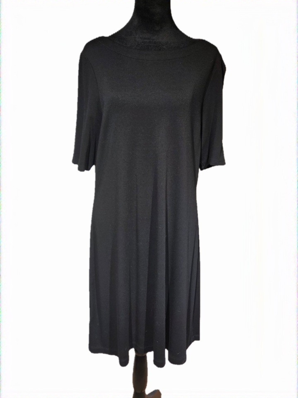 Tommy Bahama Black Short-Sleeve Midi Dress - Picture 2 of 6